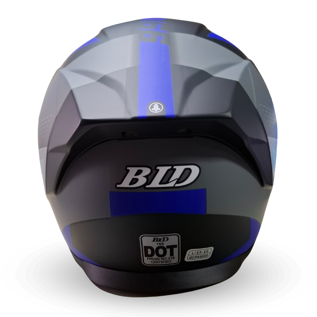 Casco Modular BLD 166 Elixor Gris/Azul Mate