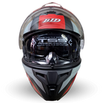 Casco Modular BLD 166 Elixor Gris/Rojo Mate