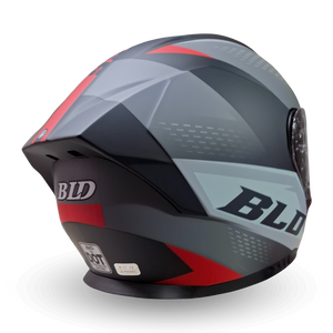 Casco Modular BLD 166 Elixor Gris/Rojo Mate