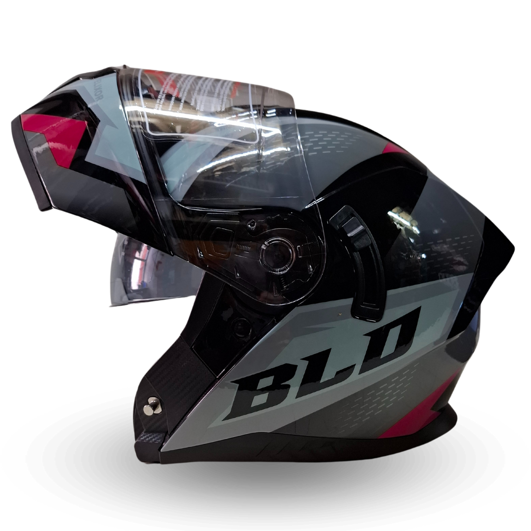 Casco Modular BLD 166 Elixor Gris/Rosa Brillante