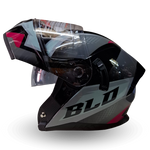 Casco Modular BLD 166 Elixor Gris/Rosa Brillante