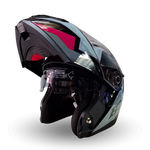 Casco Modular BLD 166 Elixor Gris/Rosa Brillante