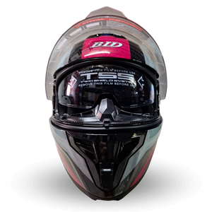 Casco Modular BLD 166 Elixor Gris/Rosa Brillante