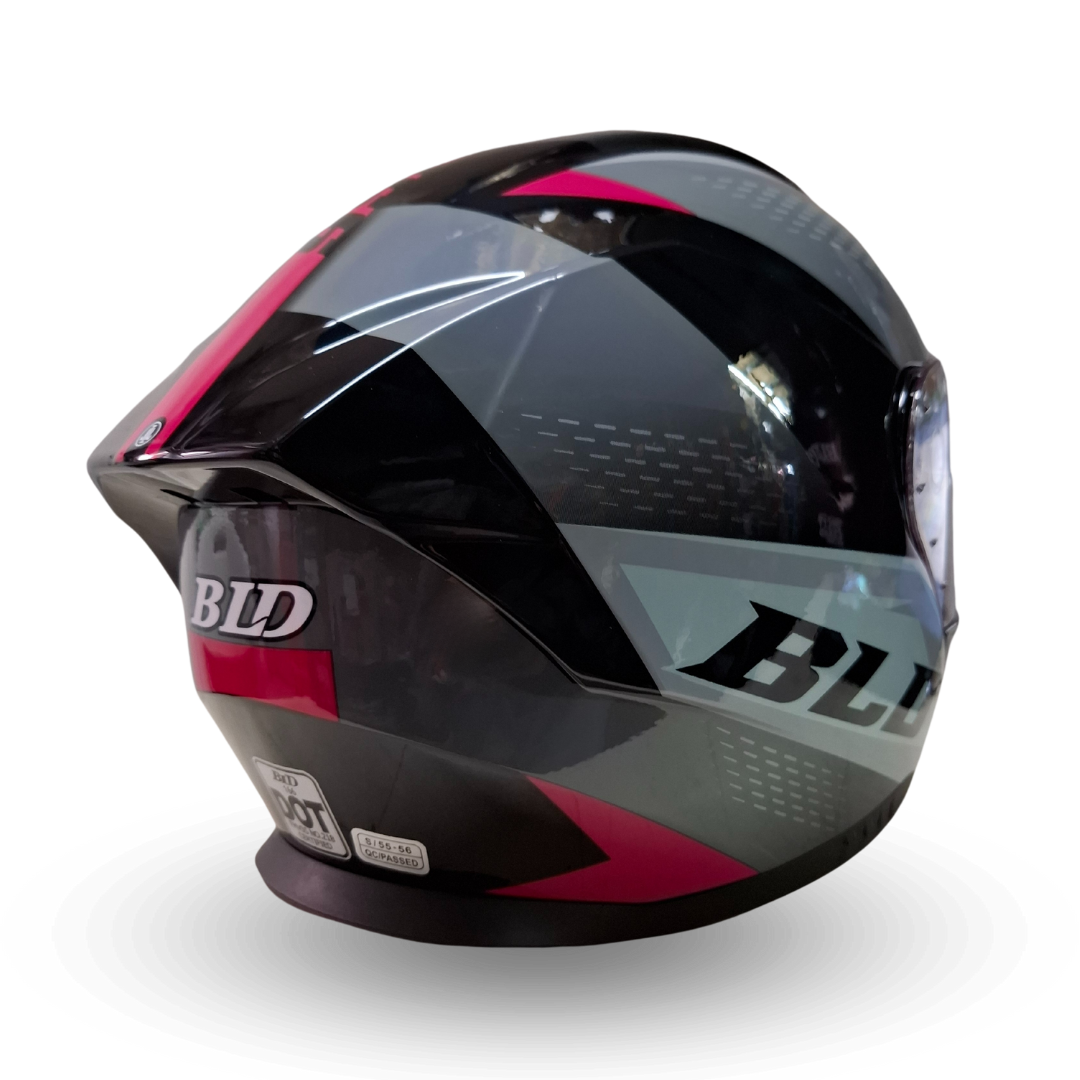 Casco Modular BLD 166 Elixor Gris/Rosa Brillante