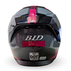 Casco Modular BLD 166 Elixor Gris/Rosa Brillante