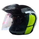 Casco Abierto BLD 203 Borix Negro/Azul/Amarillo Brillante