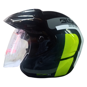 Casco Abierto BLD 203 Borix Negro/Azul/Amarillo Brillante