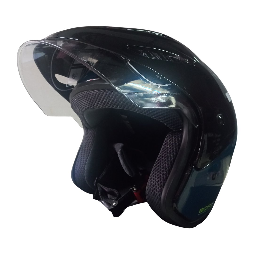 Casco Abierto BLD 203 Borix Negro/Azul/Amarillo Brillante