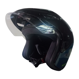 Casco Abierto BLD 203 Borix Negro/Azul/Amarillo Brillante