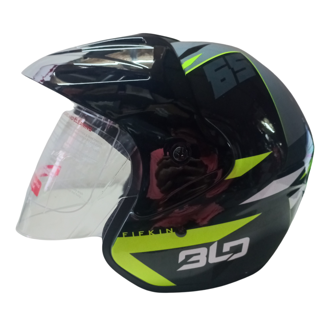 Casco BLD 203 Fifking Negro/Naranja Brillante