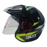 Casco BLD 203 Fifking Negro/Naranja Brillante