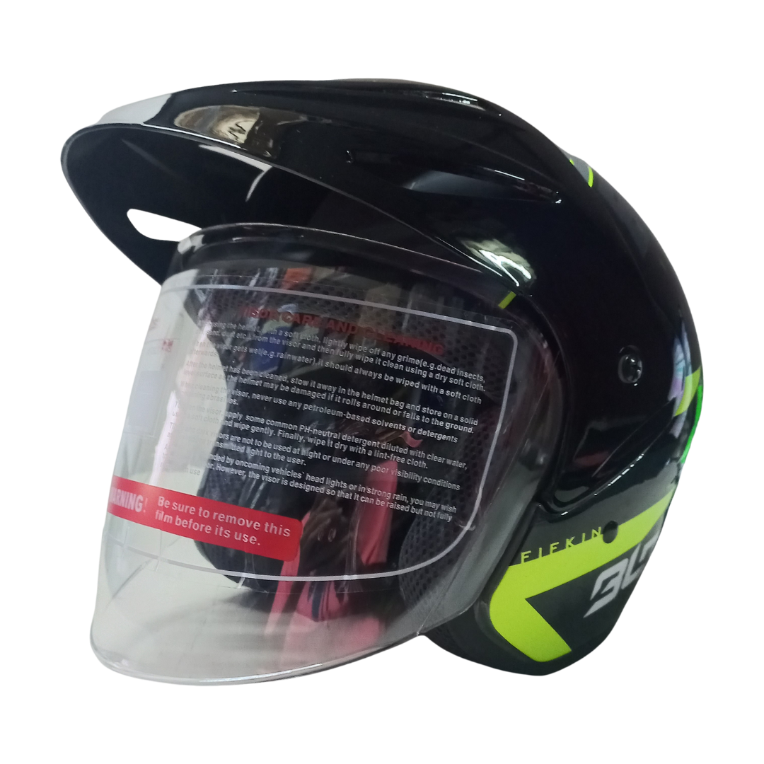 Casco BLD 203 Fifking Negro/Naranja Brillante