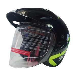 Casco BLD 203 Fifking Negro/Naranja Brillante