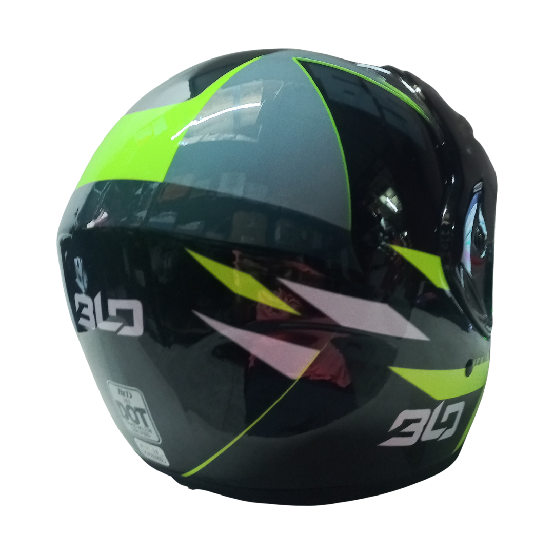 Casco BLD 203 Fifking Negro/Naranja Brillante