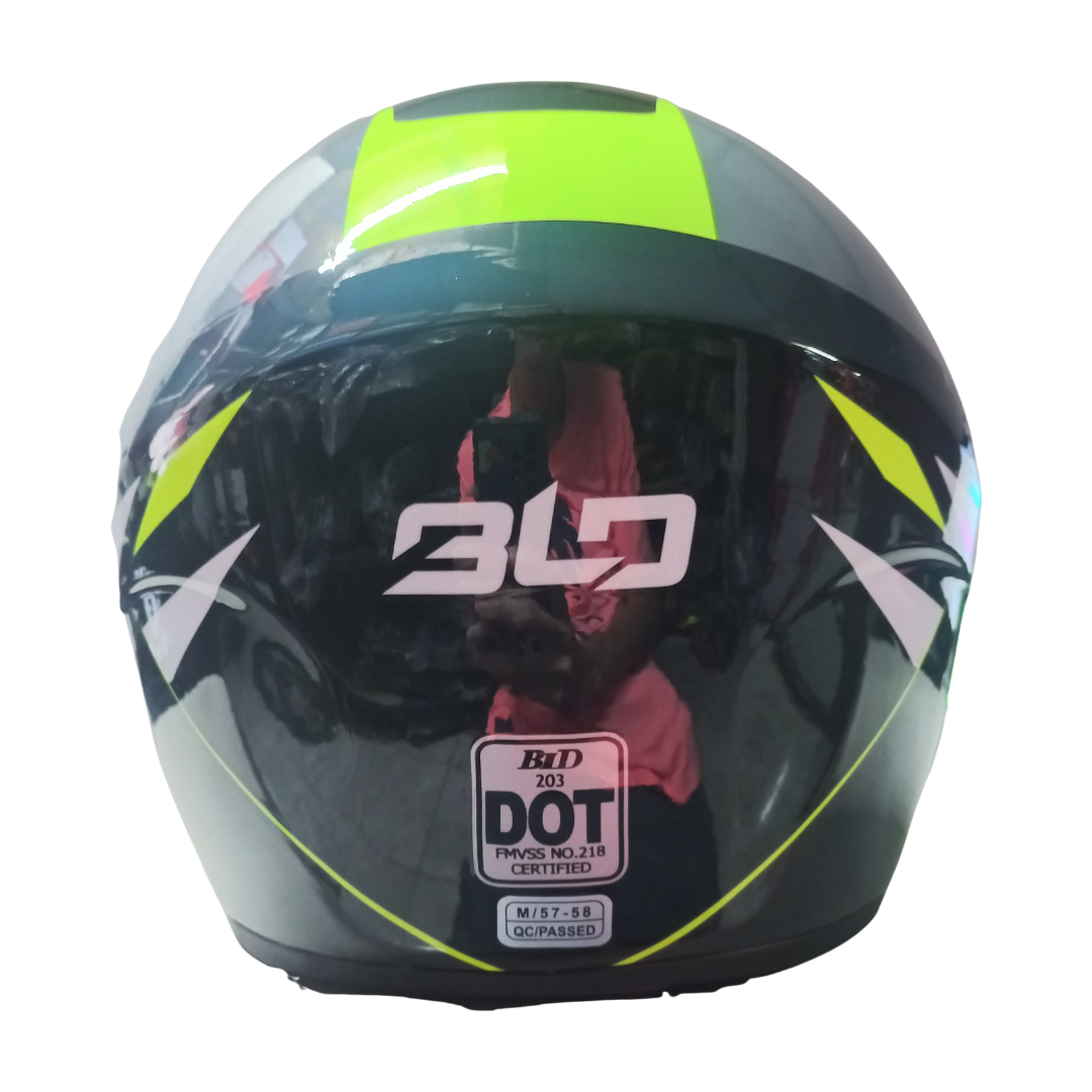 Casco BLD 203 Fifking Negro/Naranja Brillante