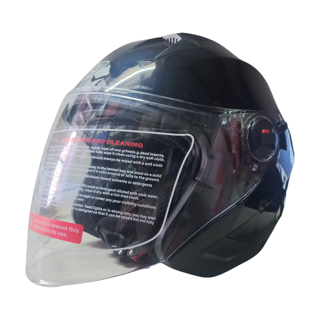 Casco Abierto BLD 705 Solid Negro Brillante