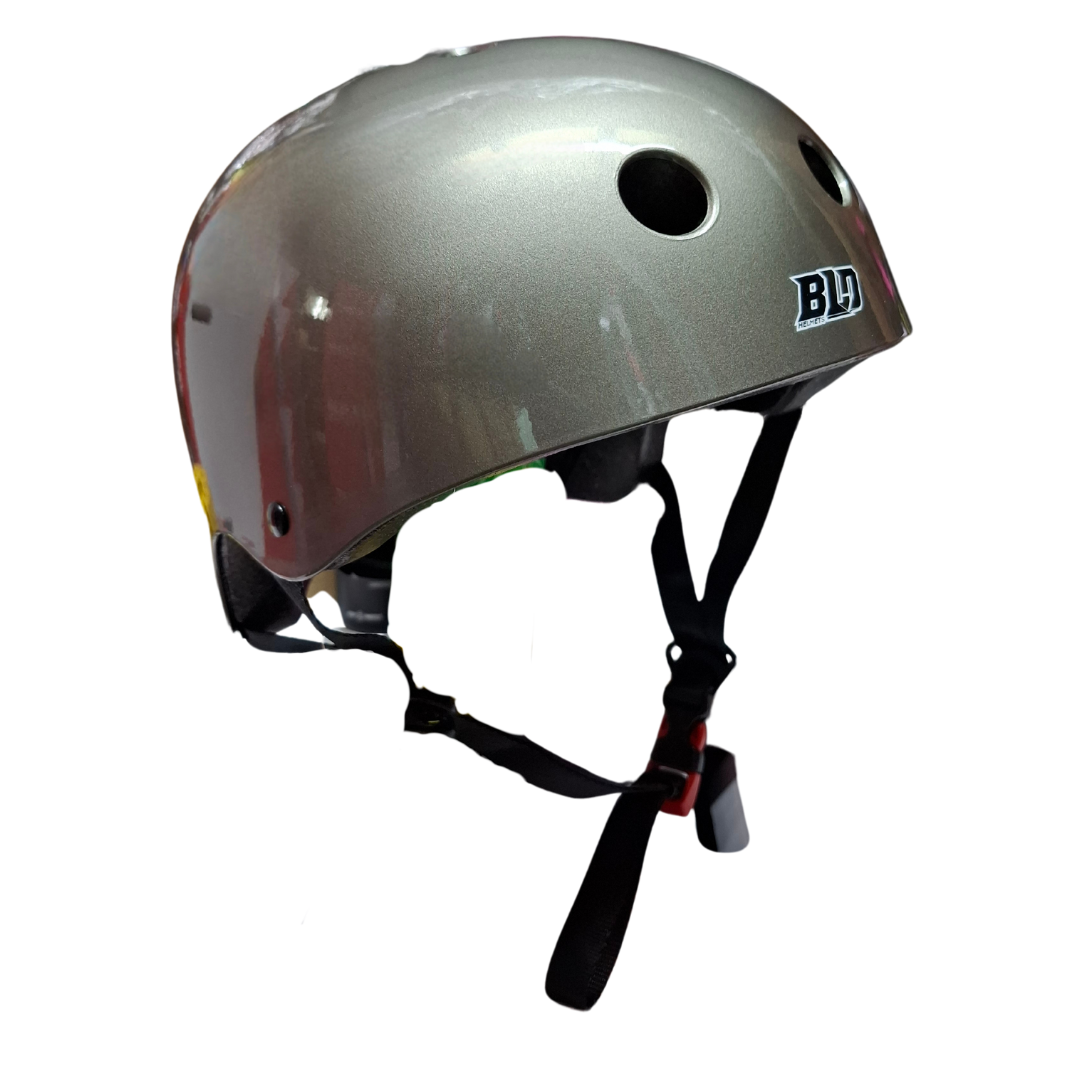 Casco Abierto BMX BLD HSMH Plateado Brillante
