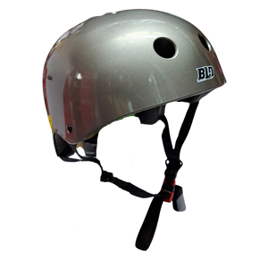 Casco Abierto BMX BLD HSMH Plateado Brillante