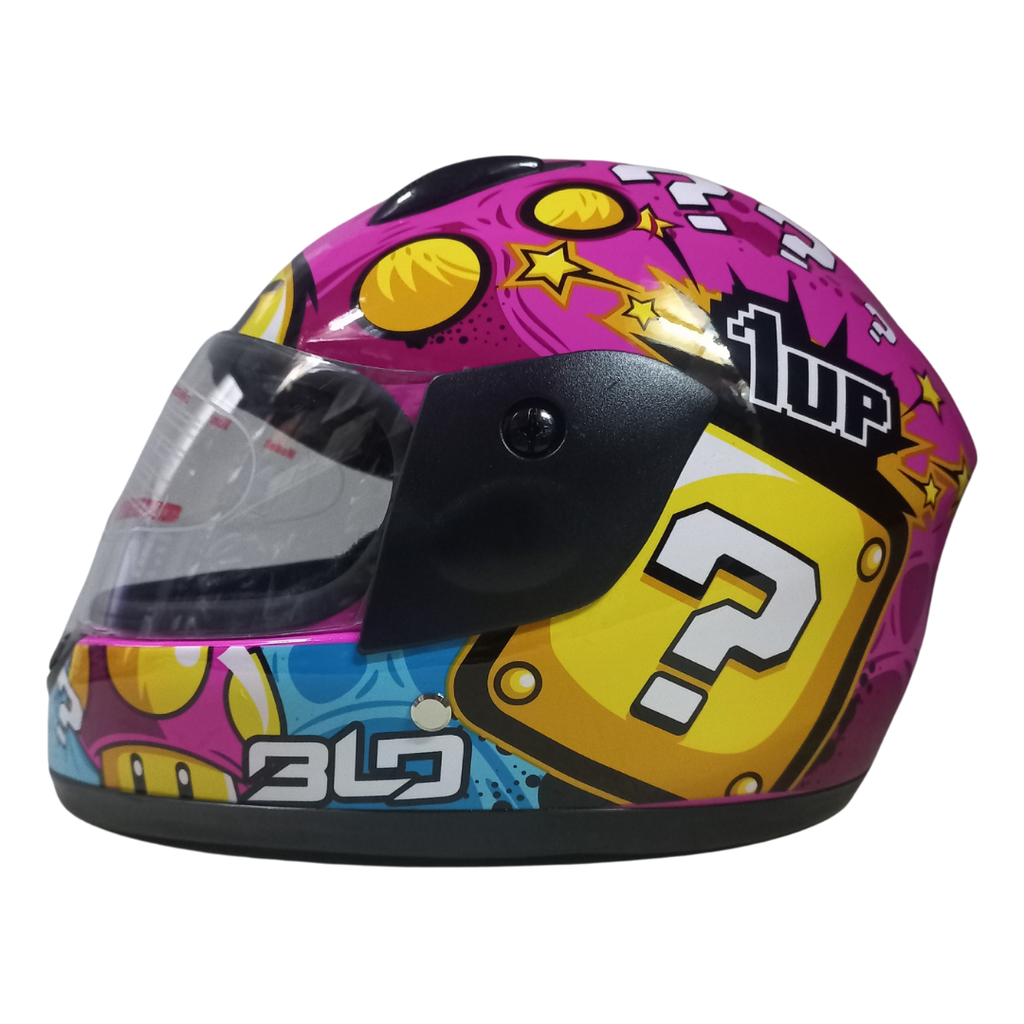 Casco BLD-801 Honguito Rosa