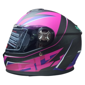 Casco BLD M65 Lord Negro/Rosa Mate