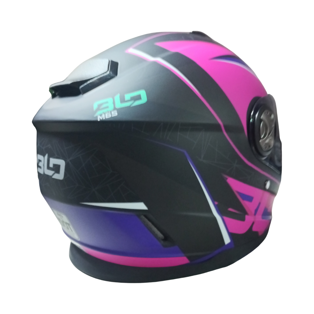 Casco BLD M65 Lord Negro/Rosa Mate