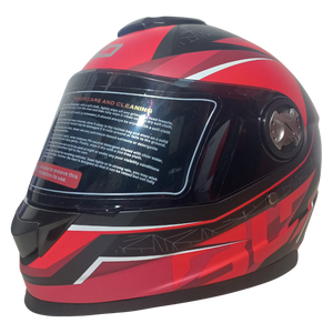 Casco BLD M65 Lord Negro/Rojo Mate