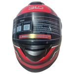 Casco BLD M65 Lord Negro/Rojo Mate