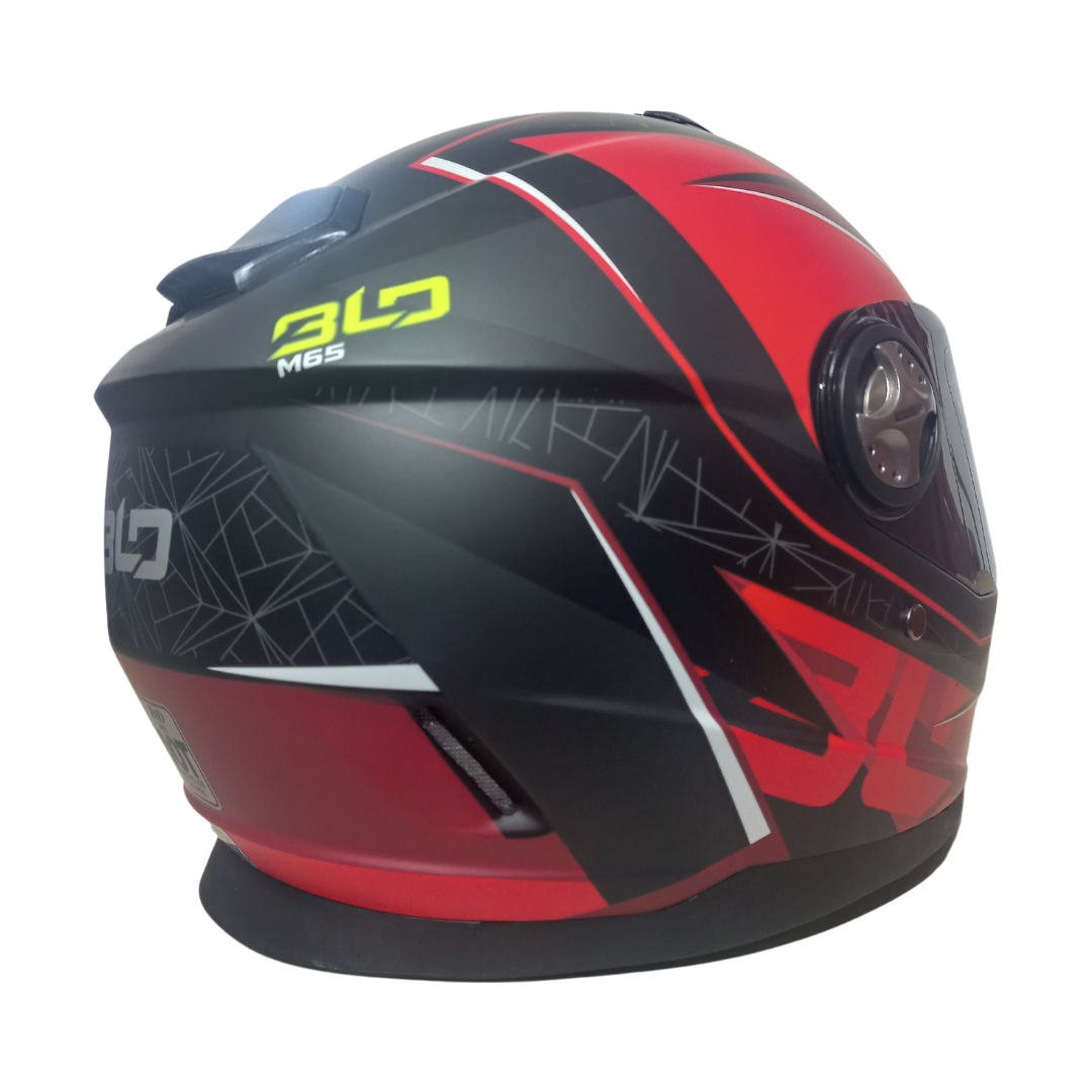 Casco BLD M65 Lord Negro/Rojo Mate