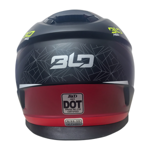 Casco BLD M65 Lord Negro/Rojo Mate