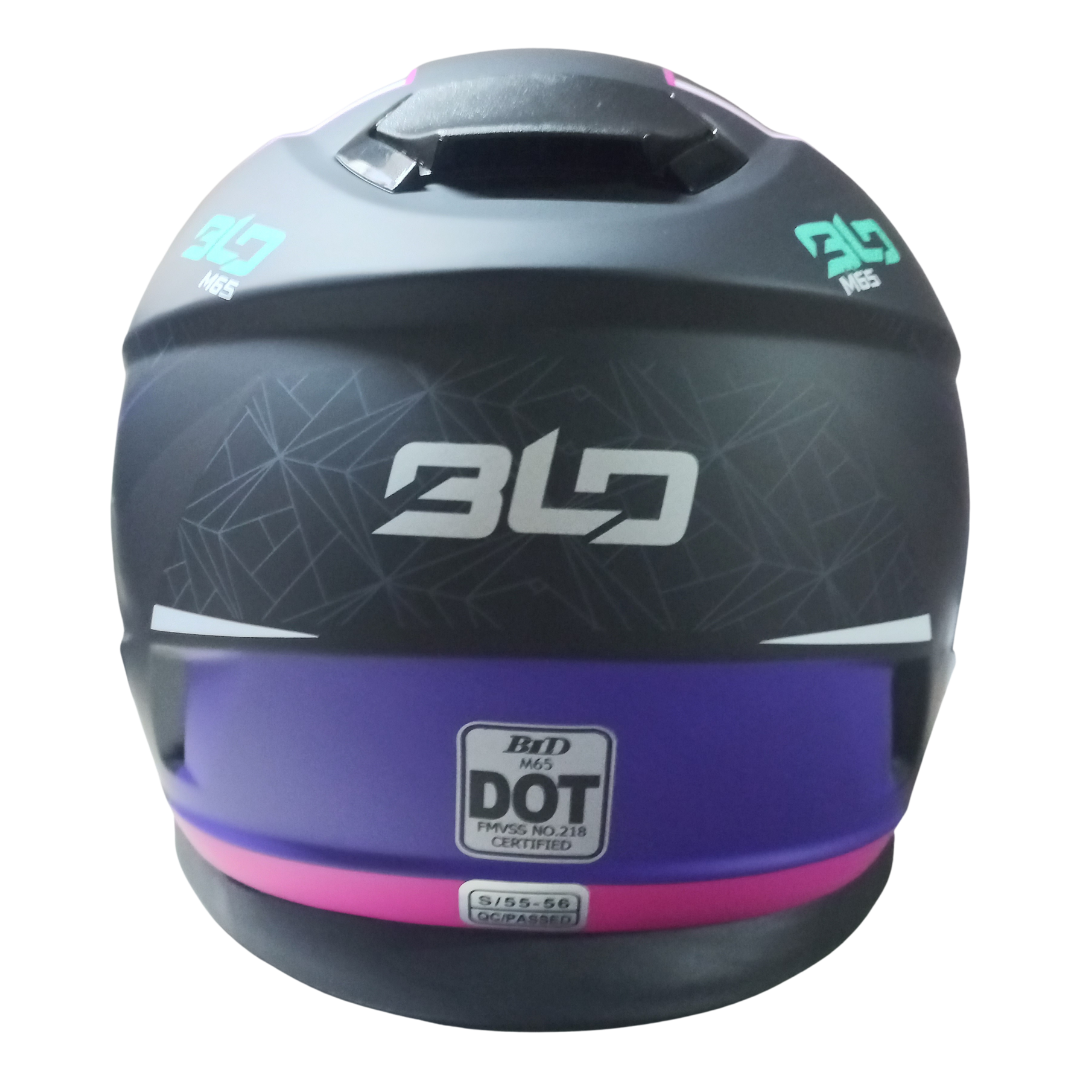 Casco BLD M65 Lord Negro/Rosa Mate