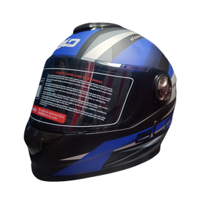 Casco BLD M65 O'Conner Negro/Azul Mate