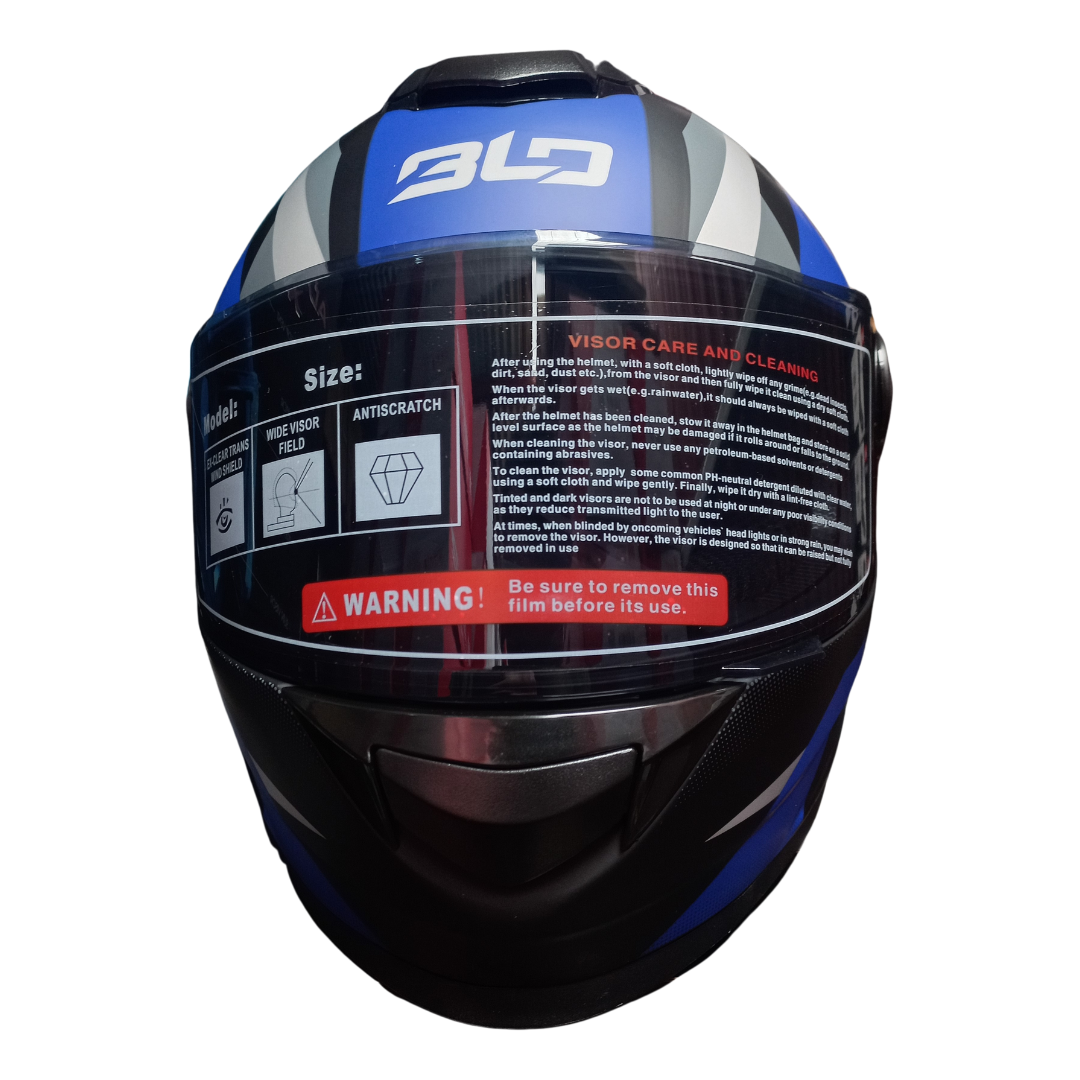 Casco BLD M65 O'Conner Negro/Azul Mate