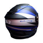 Casco BLD M65 O'Conner Negro/Azul Mate