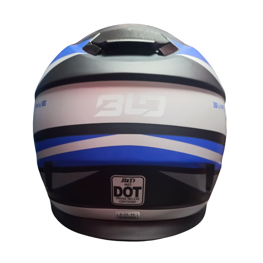 Casco BLD M65 O'Conner Negro/Azul Mate