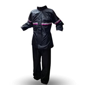 Capa Impermeable Mujer Reflectivo Rosado Rio