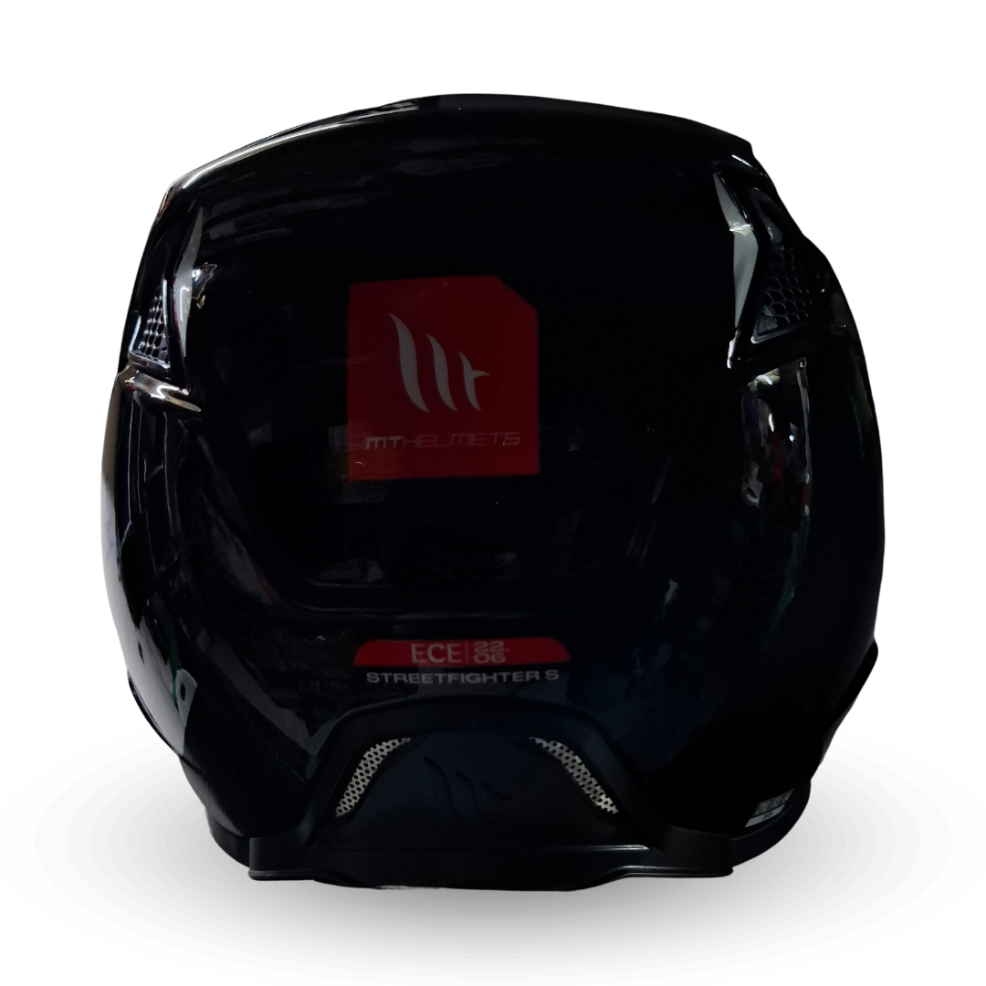 Casco MT StreetFighter SV S Solid Negro Brillante