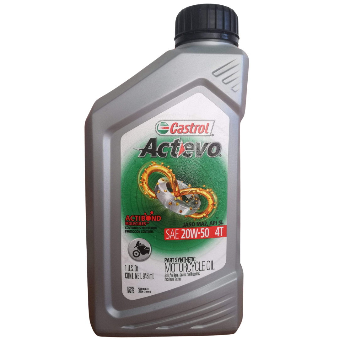 Aceite Castrol 20w50 Actevo Semi-Sintetico