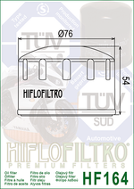 FILTRO DE ACEITE KN-164 BMW F800R/F650GS/R1200R (76X54) K&N