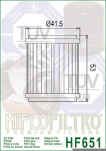 FILTRO DE ACEITE KN-651 KTM690/VITPILEN 701 FILTRO1 (41.5x3) K&N