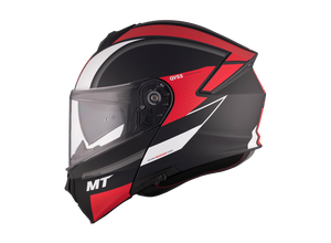 Casco MT Genesis SV Cave A5 Negro/Rojo Mate