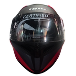 Casco HRO 3400 EVO Proufet Negro/Rojo Mate