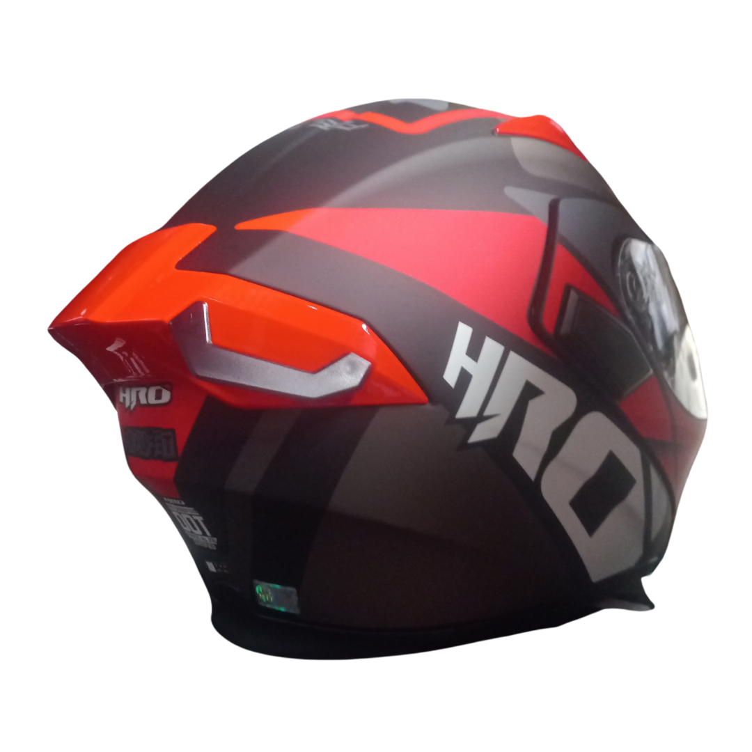 Casco HRO 3400 EVO Proufet Negro/Rojo Mate