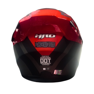 Casco HRO 3400 EVO Proufet Negro/Rojo Mate