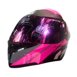 Casco HRO 3400 EVO Proufet Negro/Rosa Brillante