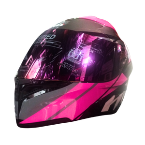 Casco HRO 3400 EVO Proufet Negro/Rosa Brillante