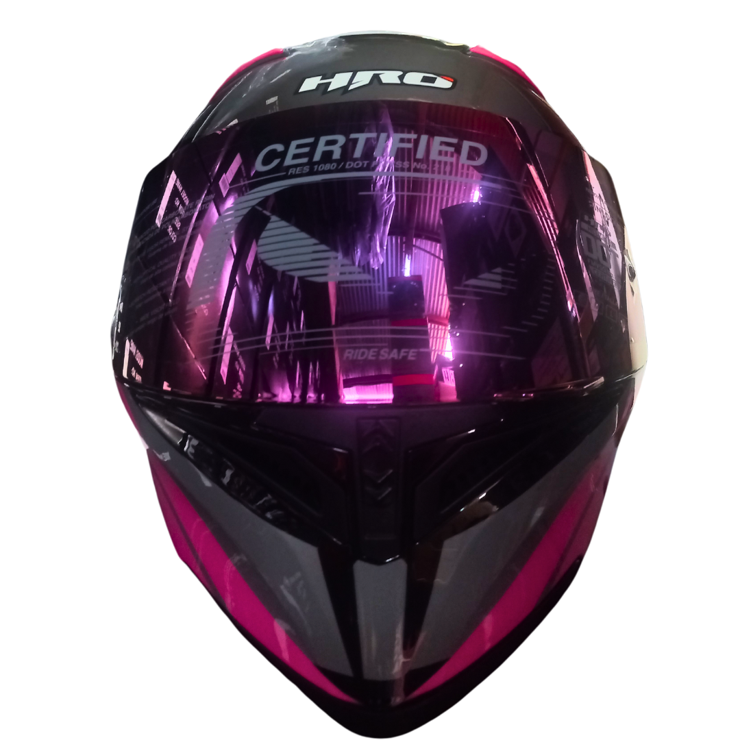 Casco HRO 3400 EVO Proufet Negro/Rosa Brillante