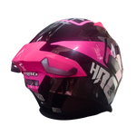 Casco HRO 3400 EVO Proufet Negro/Rosa Brillante