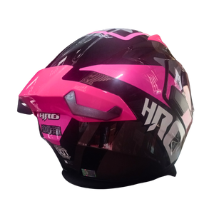 Casco HRO 3400 EVO Proufet Negro/Rosa Brillante