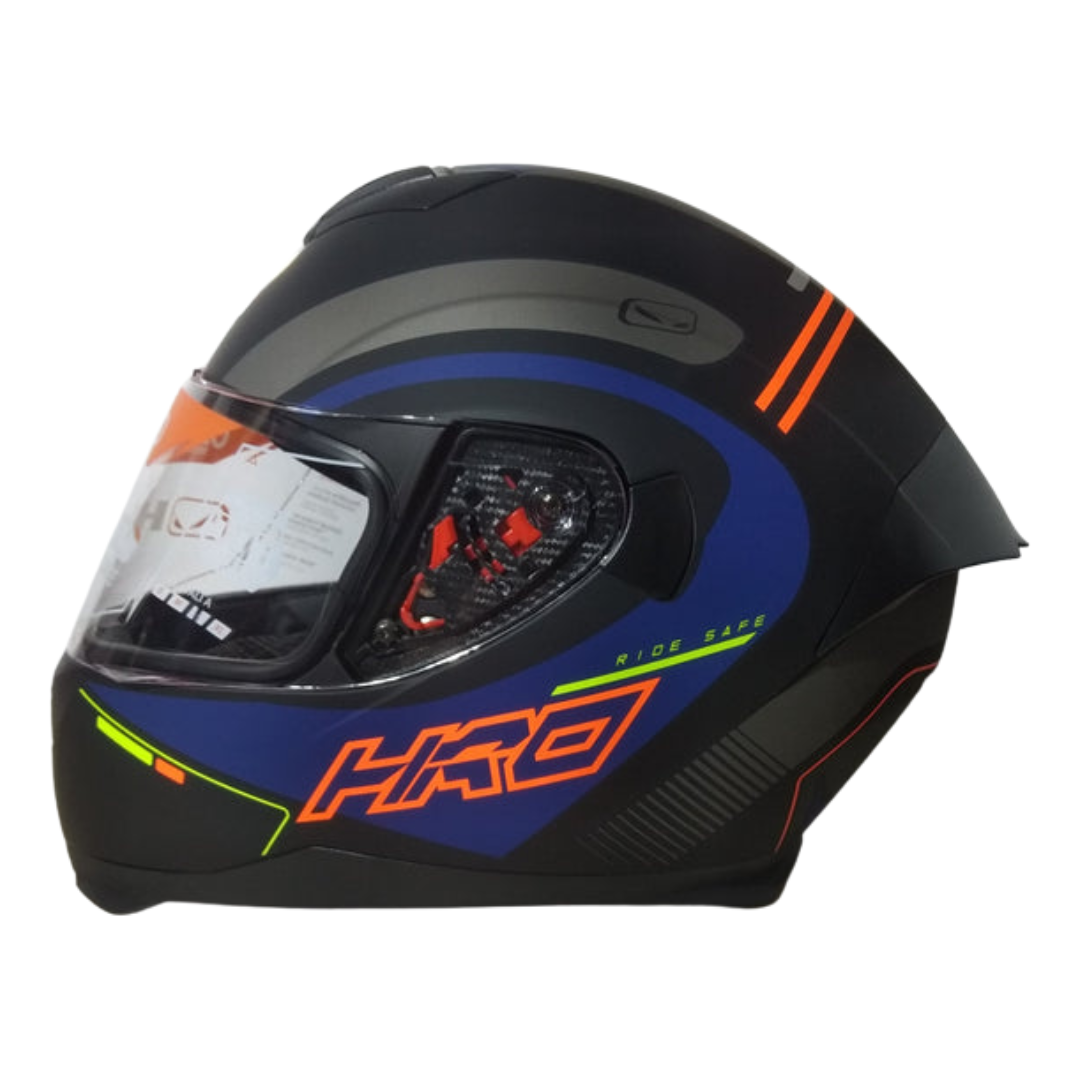 Casco HRO 511 MAX Negro/Azul Mate