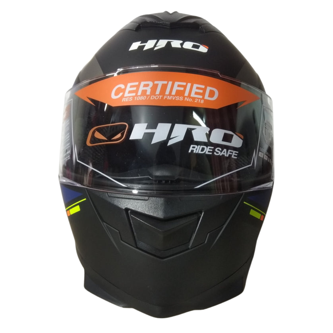 Casco HRO 511 MAX Negro/Azul Mate